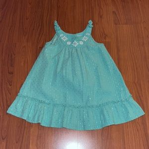 Gymboree (2T) Turquoise/Green Dress